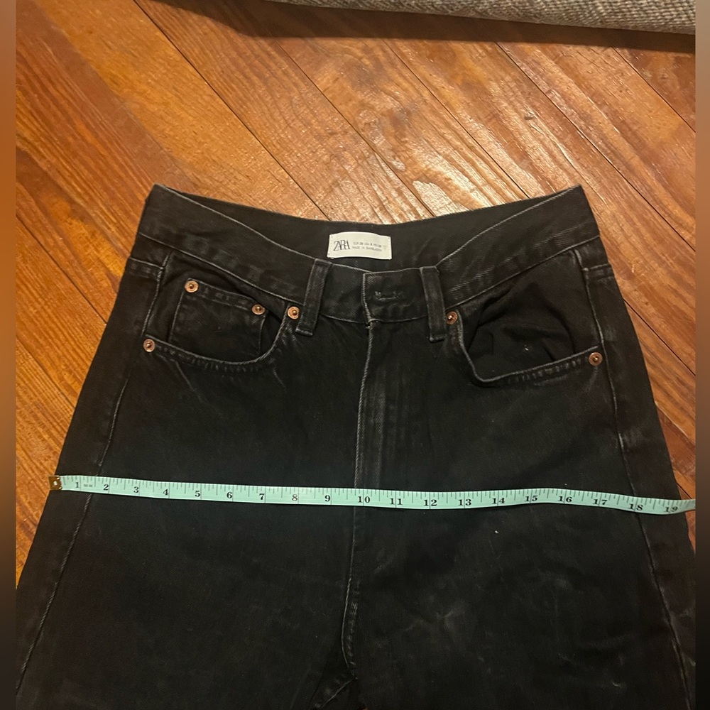 Zara Women's Black Straight/wide leg jeans - Picture 9 of 9